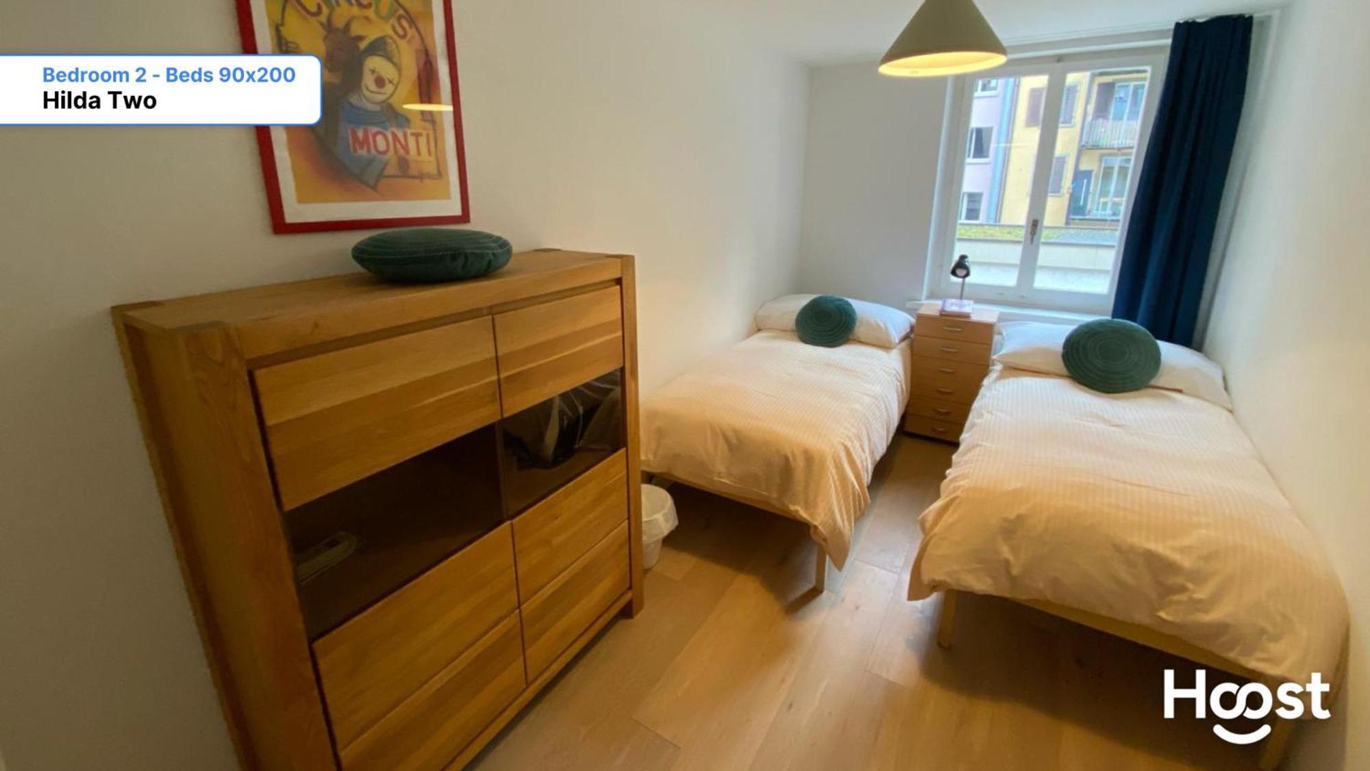 H2 With 3,5 Rooms, 2Br, Living Room And Kitchen, Central And Quite Curych Exteriér fotografie
